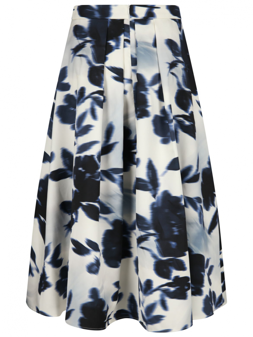 Swing - Midirock mit Blumenprint