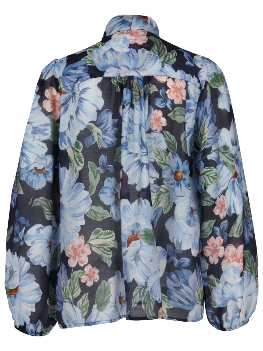 oui - Schluppenbluse mit Print