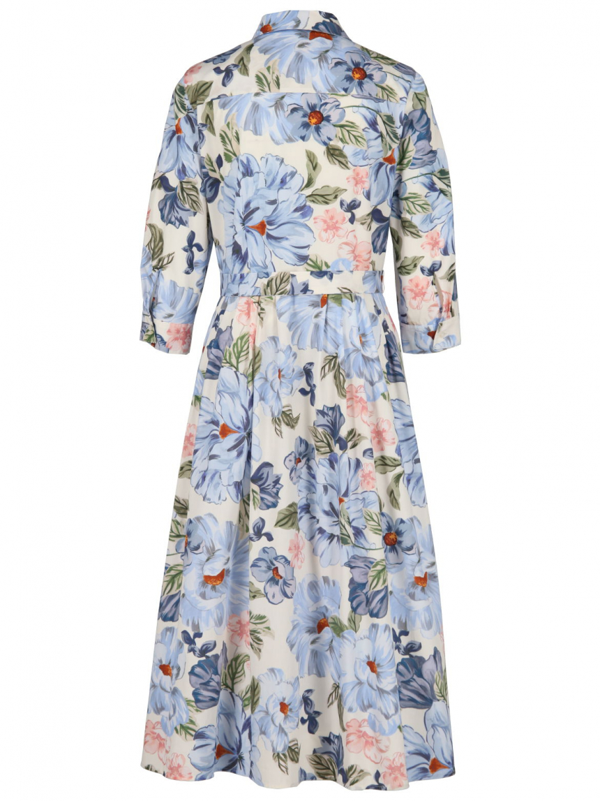 Oui - Hemdblusenkleid mit Print