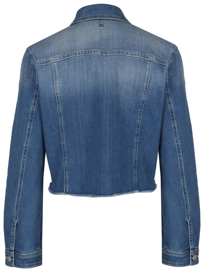 Marc Cain - Jeansjacke mit offenem Saum