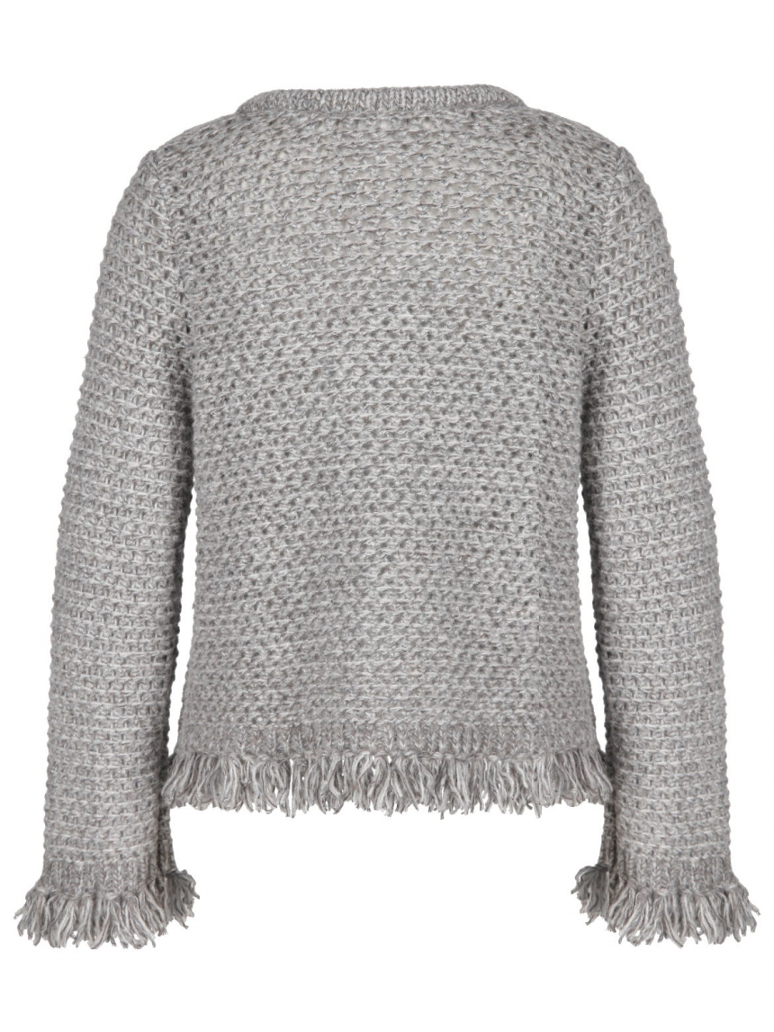 Hemisphere - Strickjacke mit Fransen