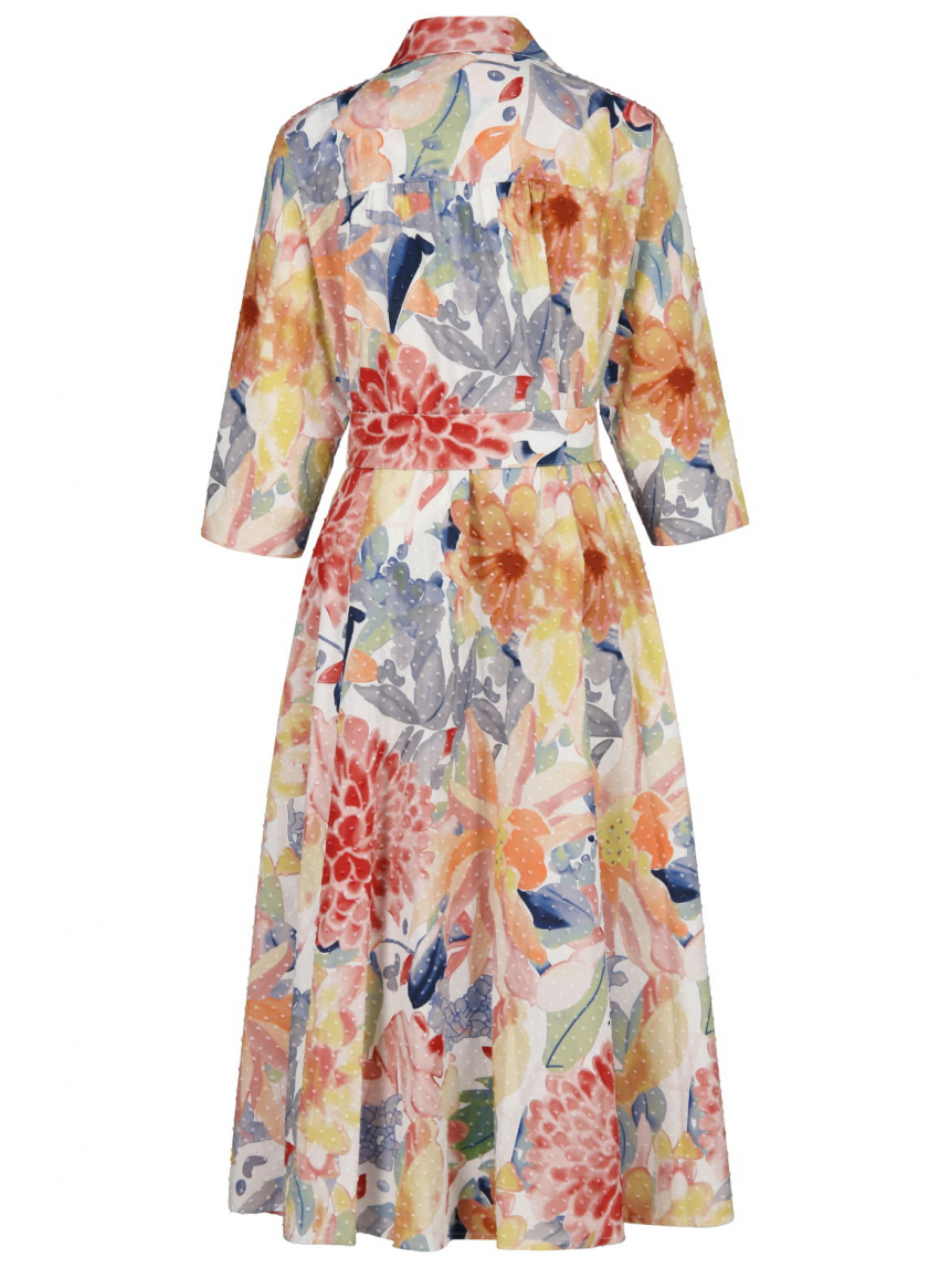 Rena Marx - Hemdblusenkleid mit Print
