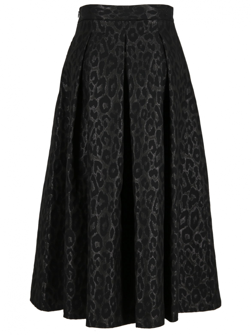 Sem Per Lei - Maxirock aus Leo-Jacquard