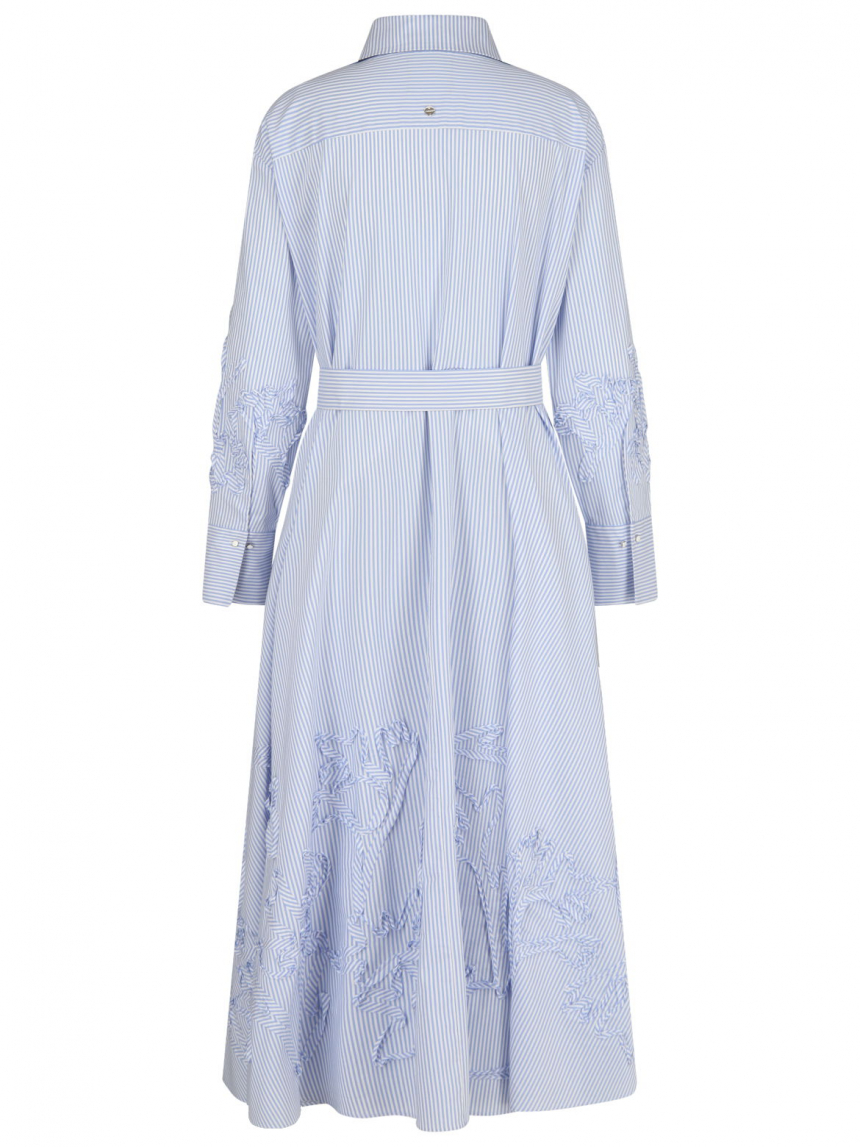 Marc Cain - Hemdblusenkleid mit Streifenmuster