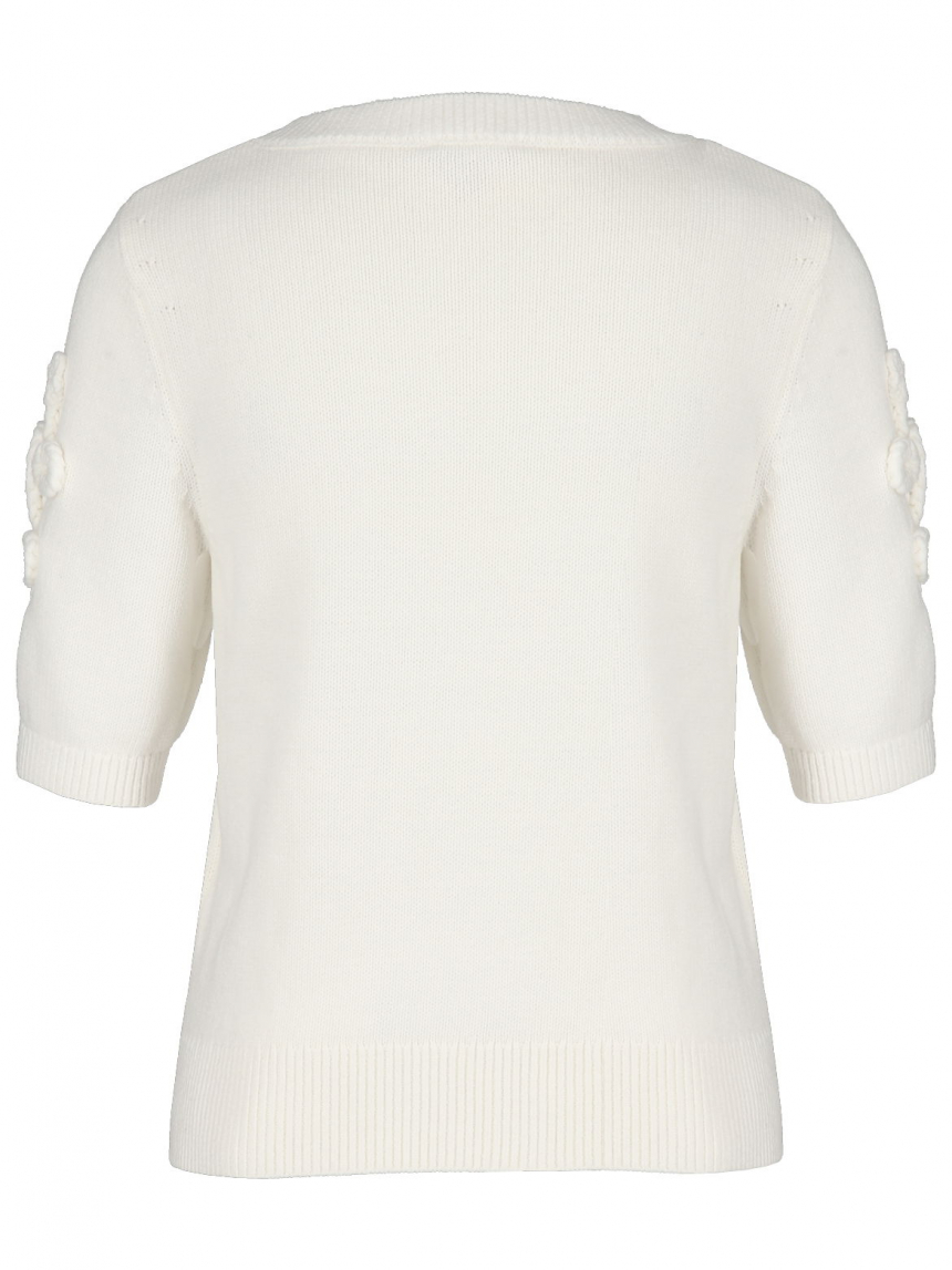 Hearts&amp;More - Pullover mit Blumenapplikation