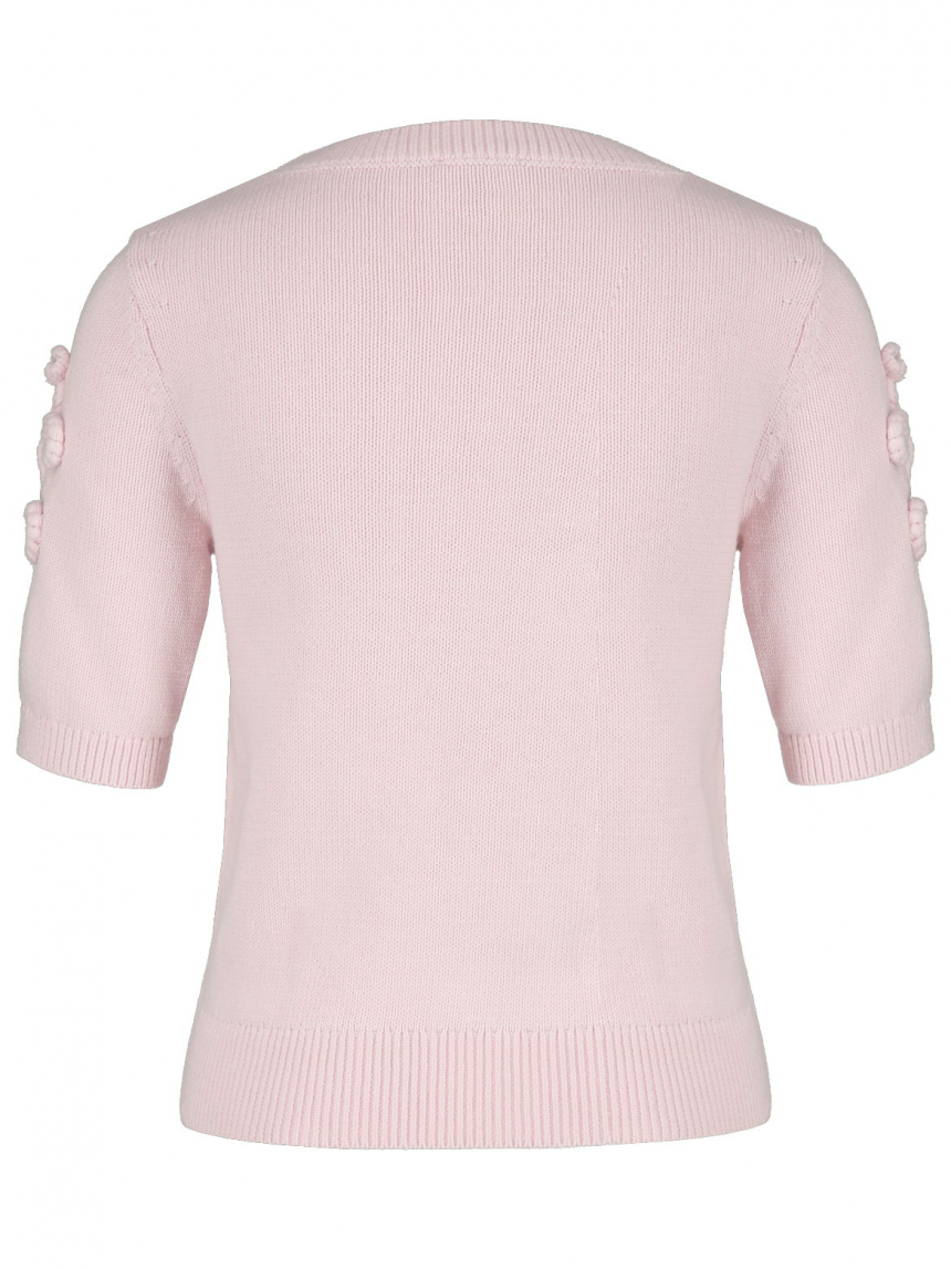 Hearts&amp;More - Pullover mit Blumenapplikation