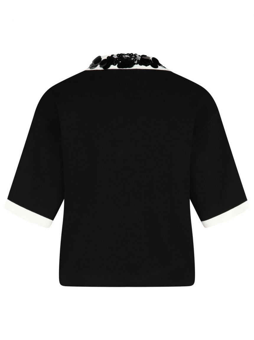 Rena Marx - Strickshirt mit Paillettenbesatz