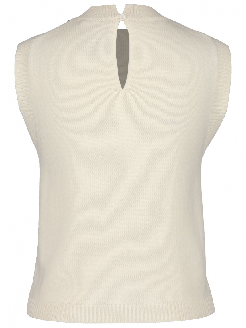 Semicouture - Stricktop mit Schmuckbesatz