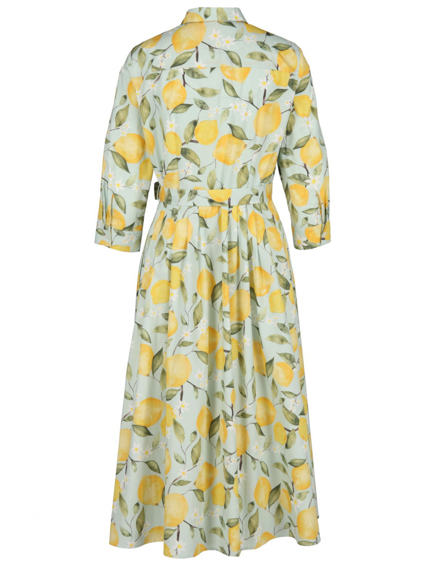 Oui - Hemdblusenkleid mit Print