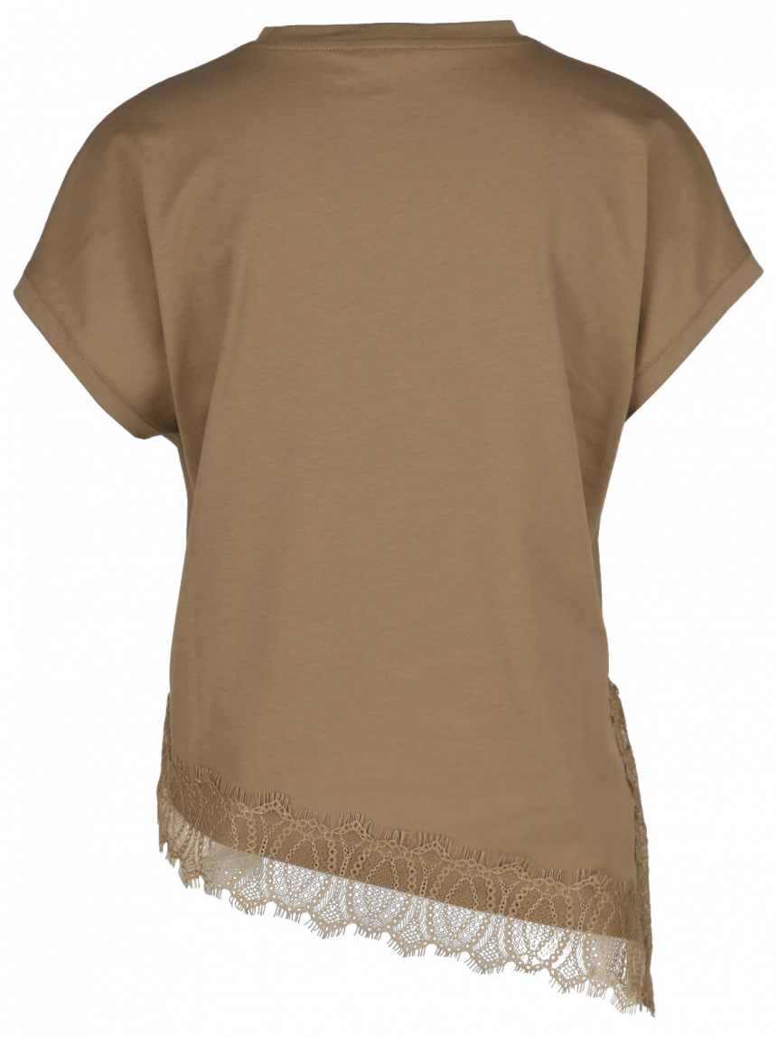 Luisa Cerano - T-Shirt mit Spitze