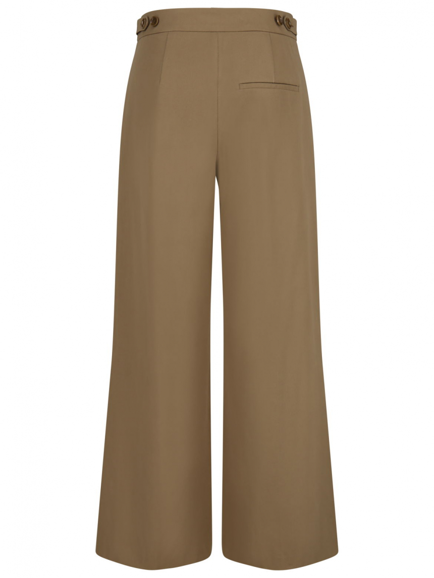 Luisa Cerano - Wide Leg Hose aus Baumwoll-Mix