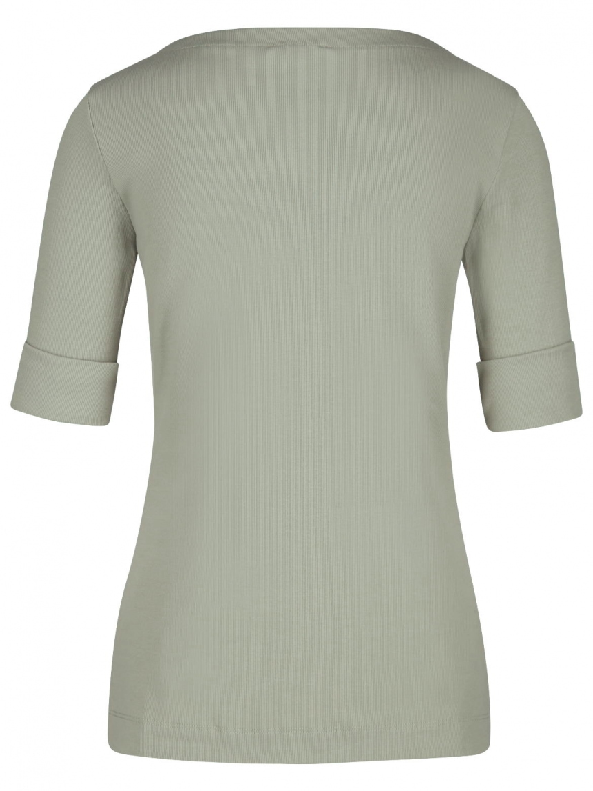 Hearts&amp;More - Feinrippshirt mit U-Boot-Ausschnitt