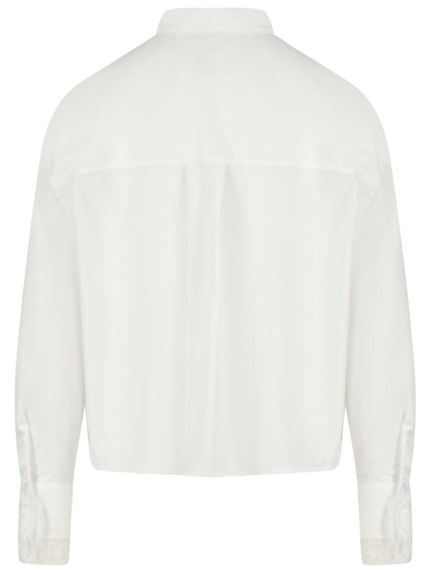 Tonno &amp; Panna - Hemdbluse mit Spitzendetail