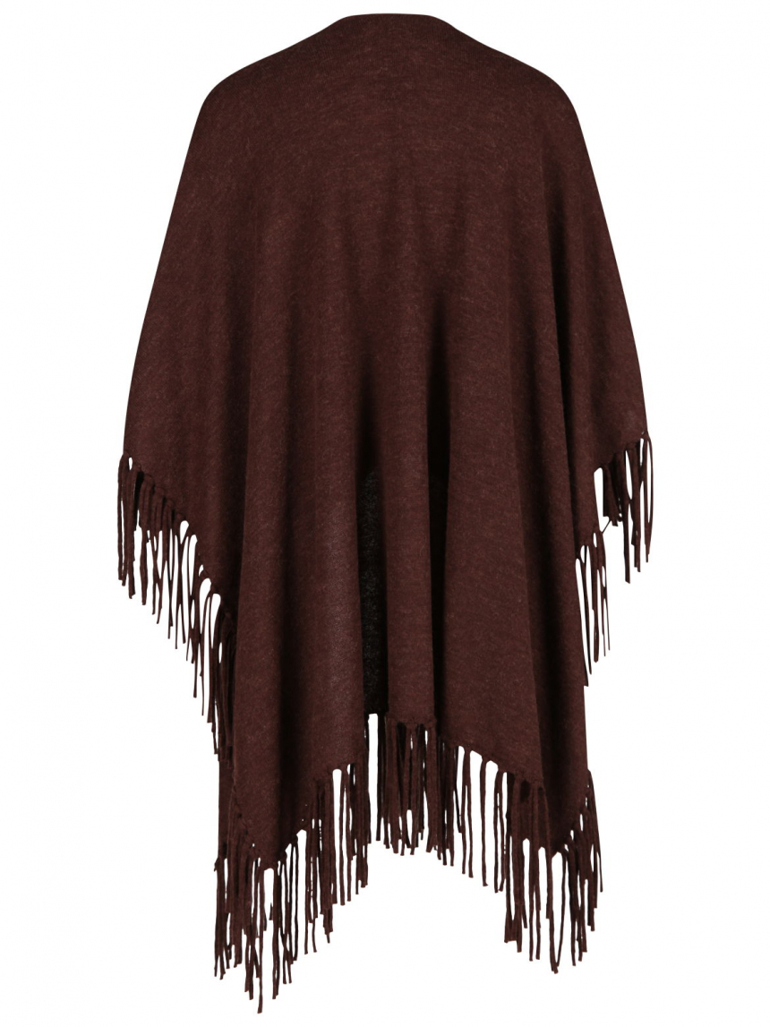 Luisa Cerano - Strickcape mit Fransen