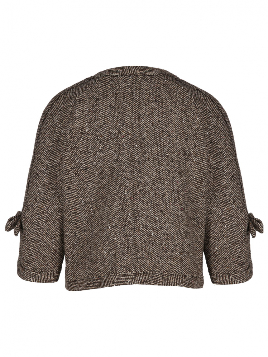 Luisa Cerano - Wolljacke mit Mini-Pailletten