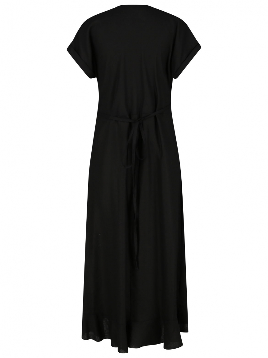 Angela Davis - Wickelkleid aus Leinen-Mix