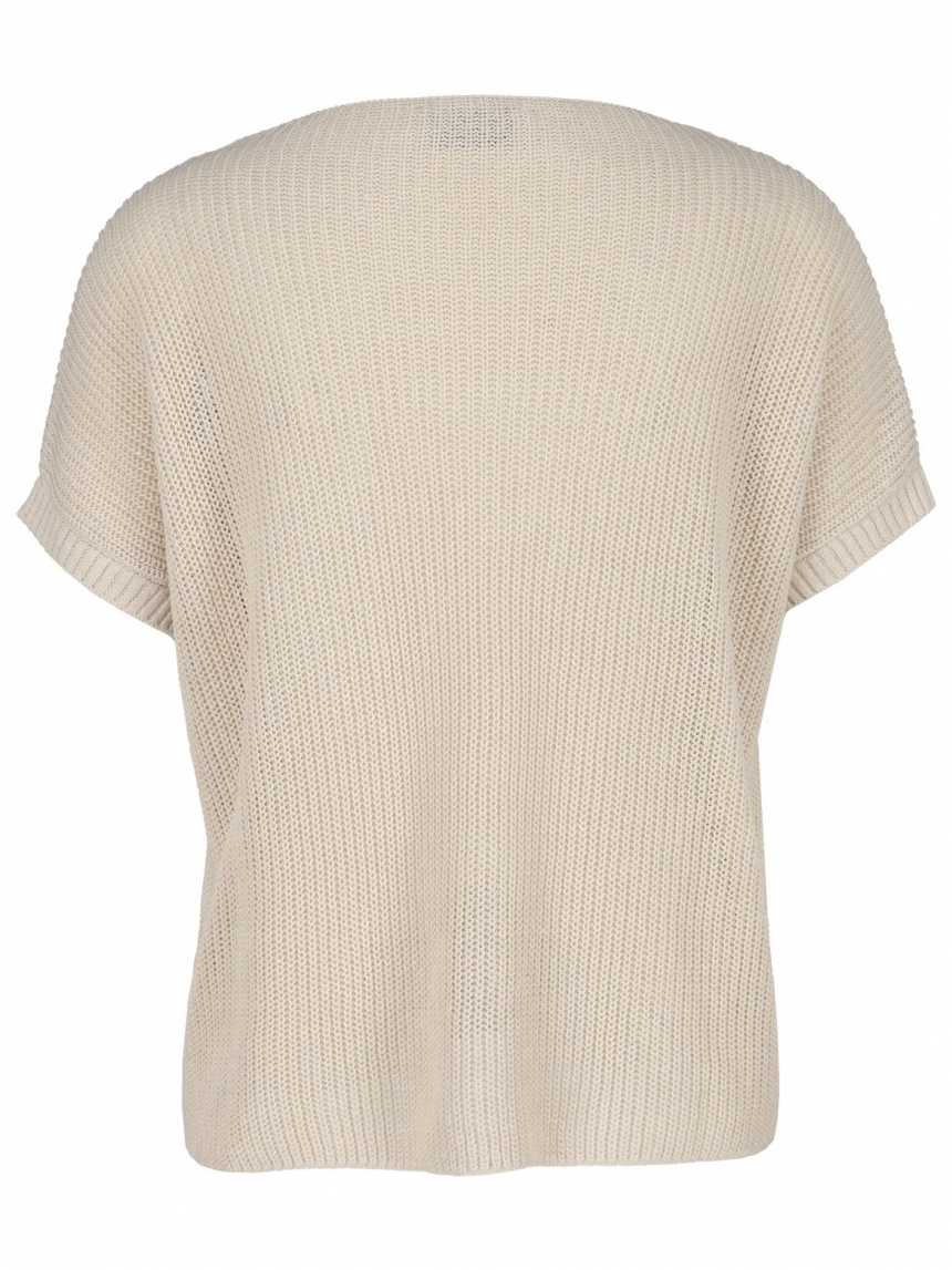 Bruno Manetti - Strickshirt mit Leinen