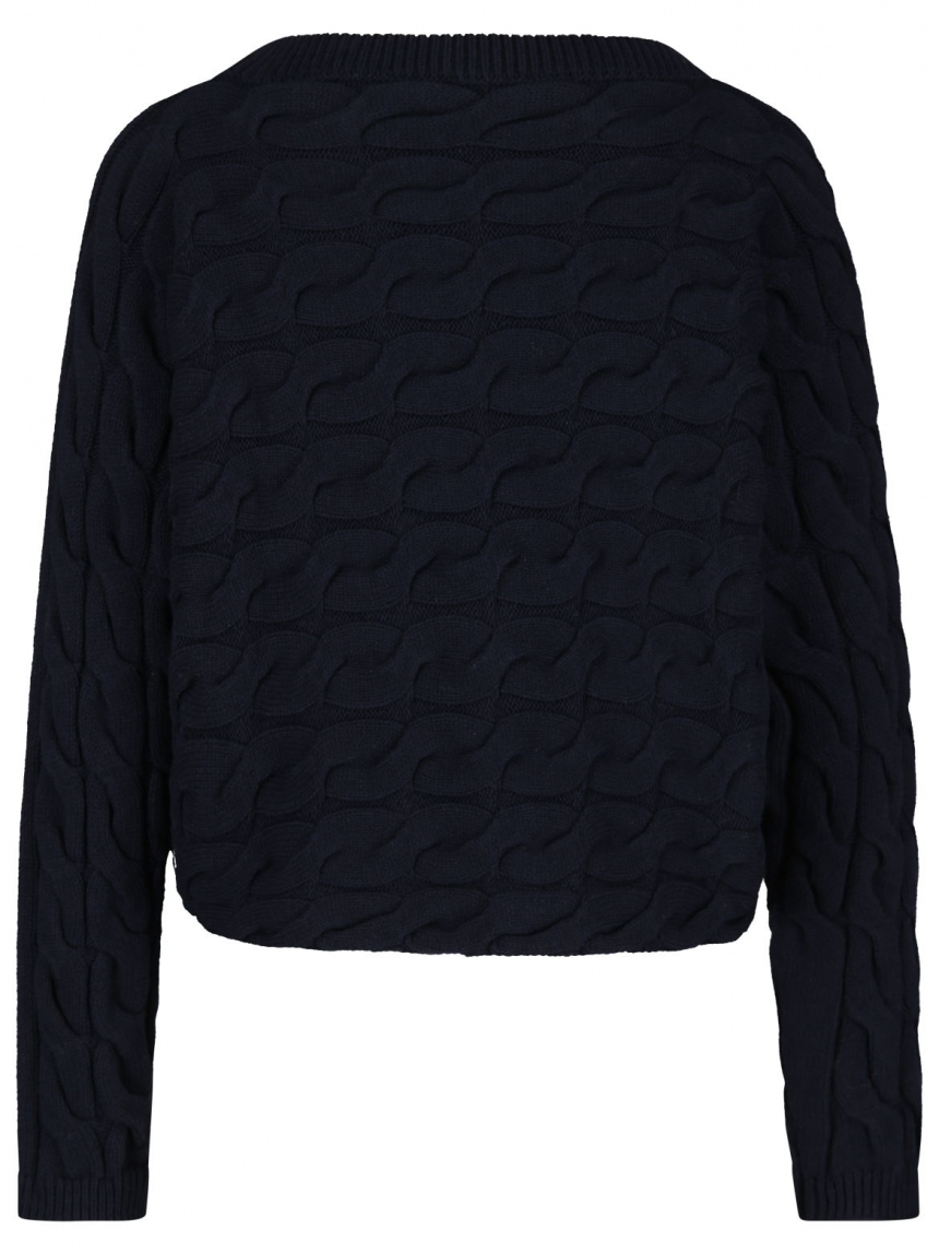 Oui - Pullover mit Zopfmuster