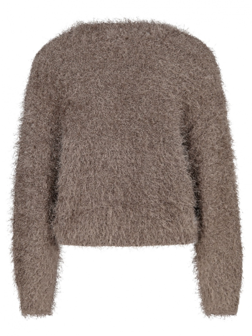 Oui - Cardigan in Fransenoptik
