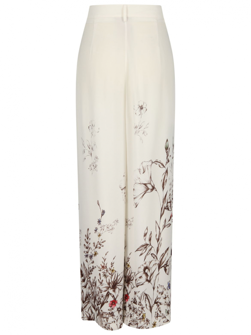 Semicouture - Wide Leg Hose mit Blumendruck