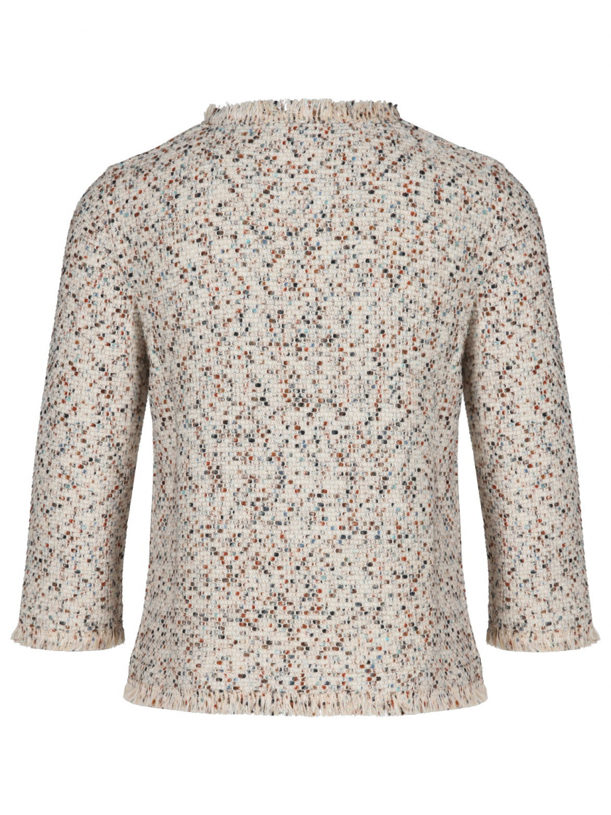 Bruno Manetti - Kastenjacke mit ausgefransten Kanten