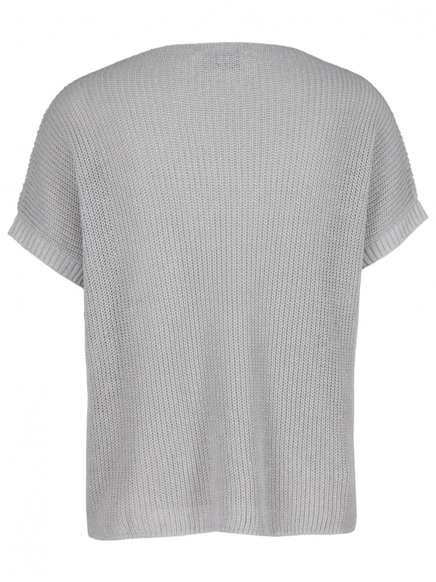 Bruno Manetti - Strickshirt mit Leinen