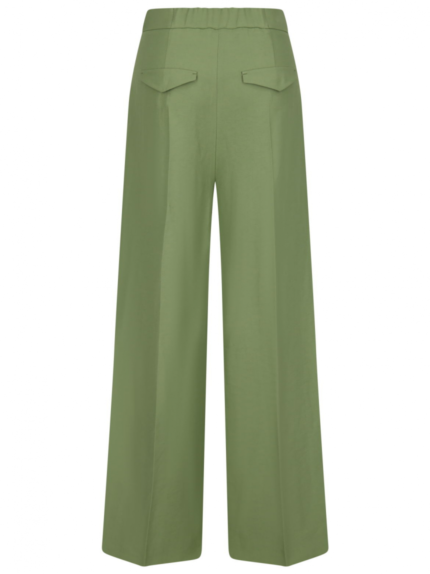 Luisa Cerano - Wide Leg Hose aus Leinen-Mix