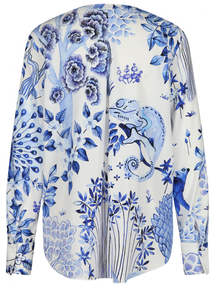 Rena Marx - Seidentunika mit Print