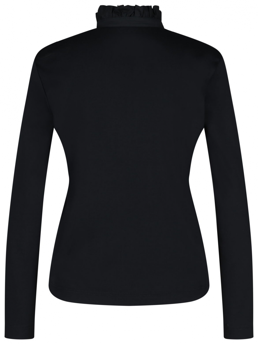 Efixelle - Langarmshirt mit gerüschtem Kragen