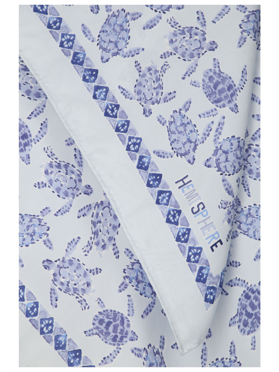 Hemisphere - Seidentuch mit Print