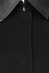 Marc Cain - Wollmantel mit Kunstleder-Details