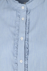Rossana Diva - Stehkragenbluse mit Rüschendetail