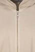 European Culture - Sweatjacke mit Materialmix