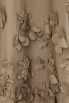 Meimeij - Midikleid mit Blumenapplikation