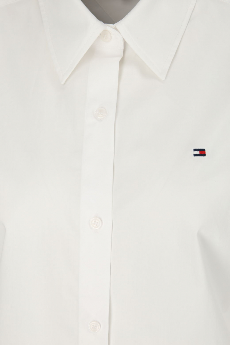 Tommy Hilfiger - Hemdbluse mit Logostickerei
