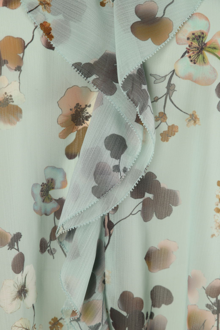 Marc Cain - Volantbluse mit Print