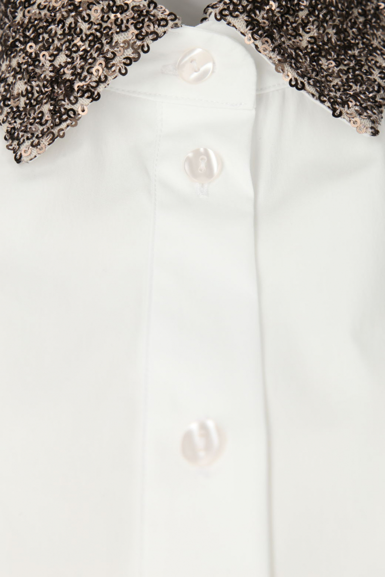 Rossana Diva - Hemdbluse mit Paillettendetails