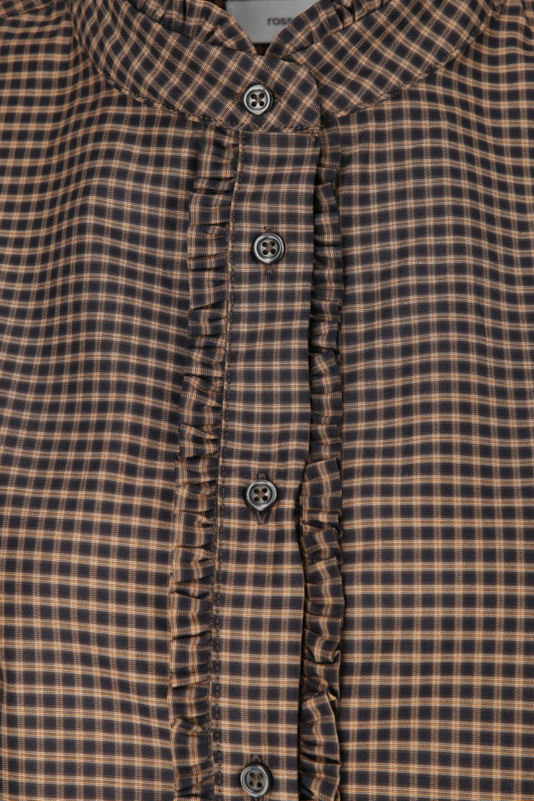 Rossana Diva - Stehkragenbluse mit Vichymuster