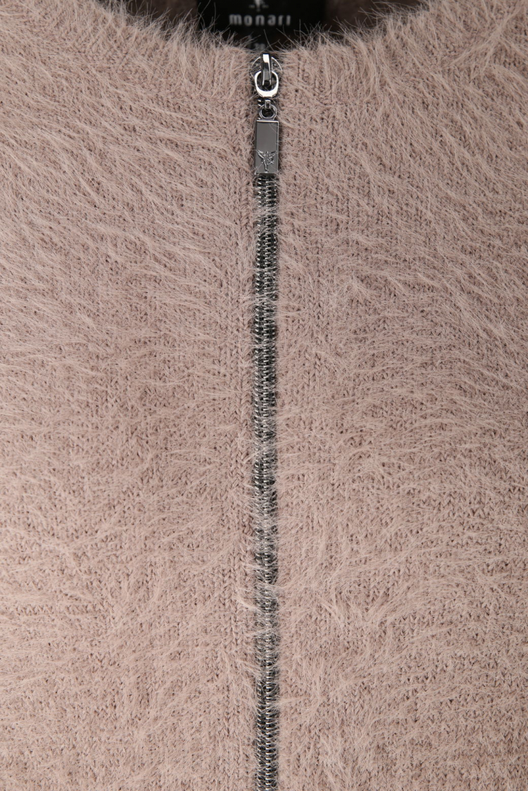 Monari - Strickjacke mit Reißverschluss