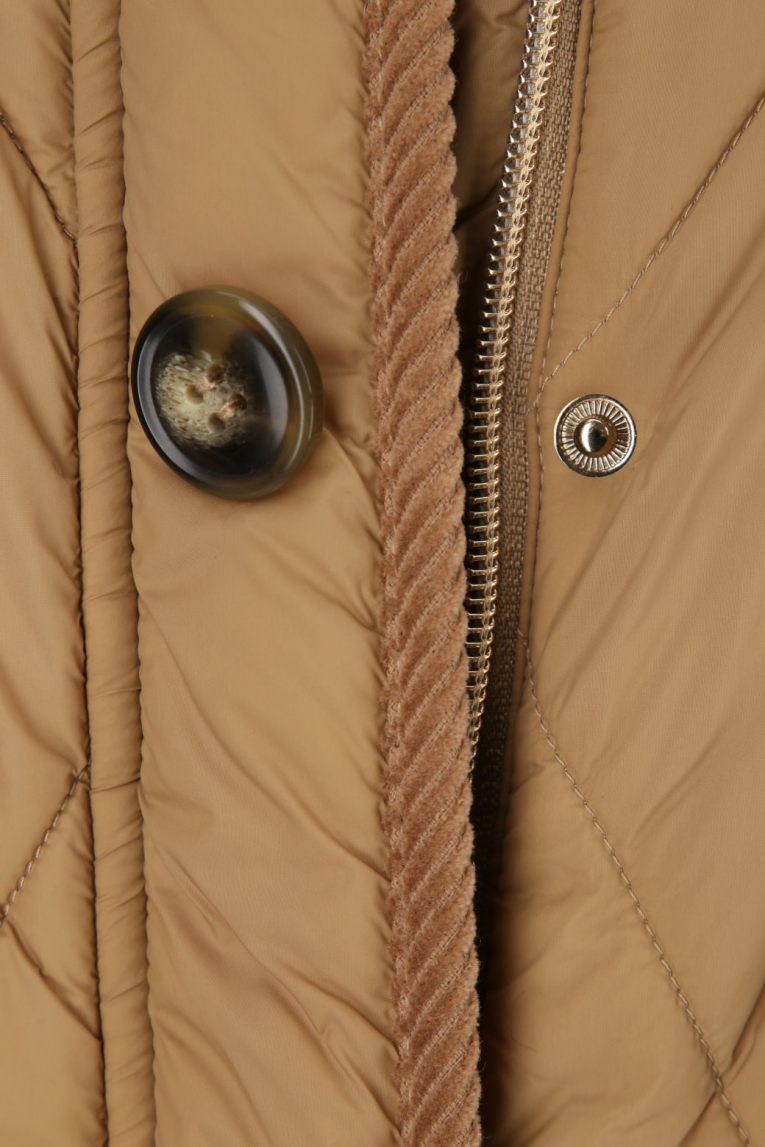 White Label - Steppjacke mit Cordkragen
