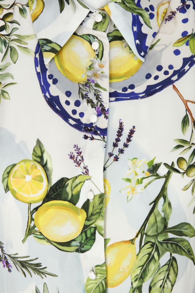 Marc Cain - Hemdblusenkleid mit Print