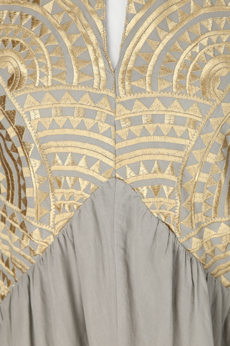 Greek Archaic Kori - Maxikleid mit Stickerei