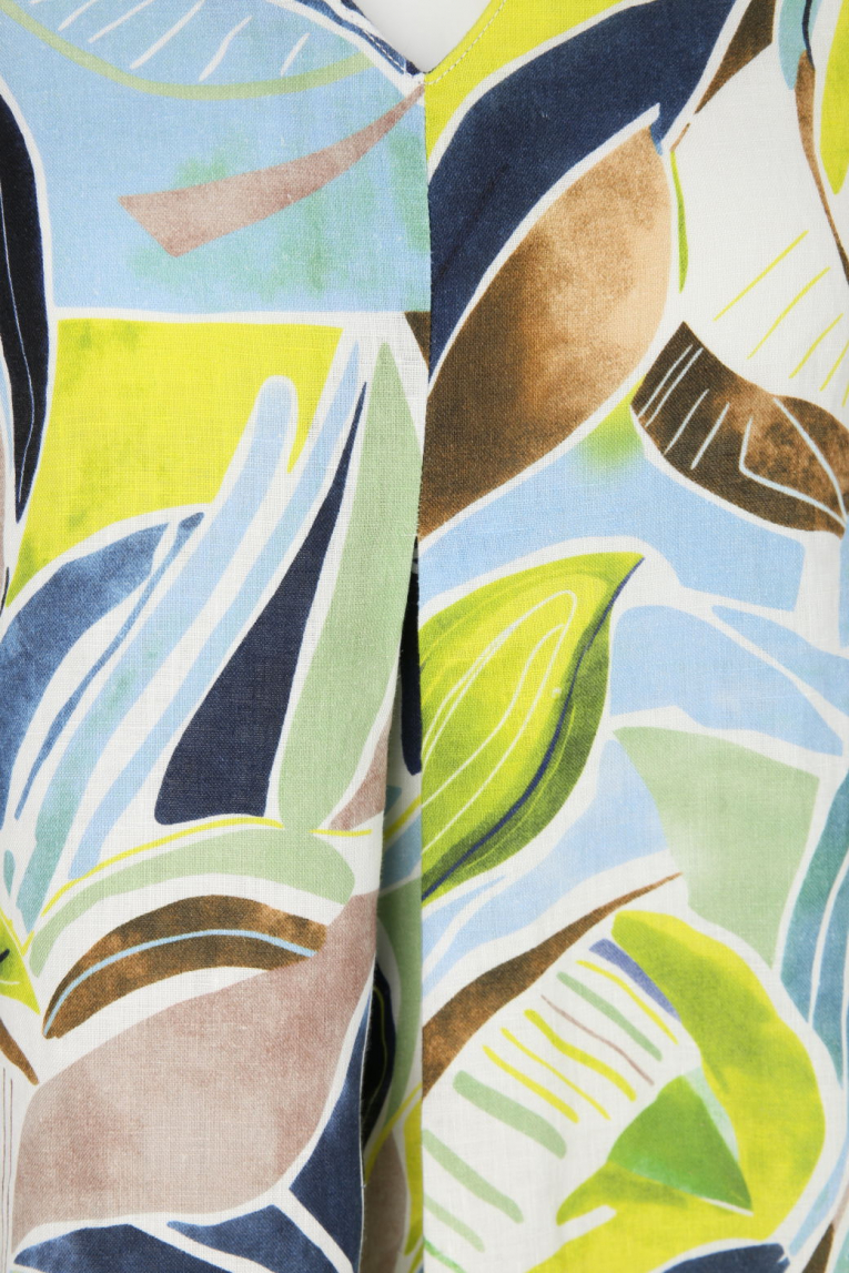 Chelsea Rose - Leinenkleid mit Print