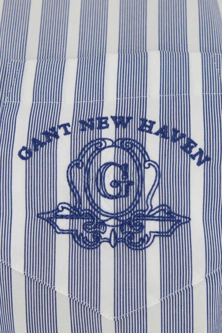 Gant - Hemdbluse mit Logo-Stickerei