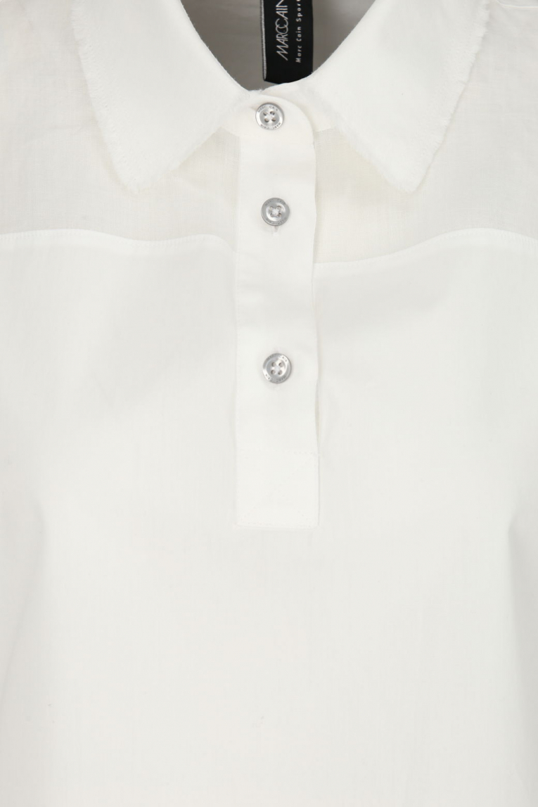 Marc Cain Sport - Schlupfbluse mit Materialmix