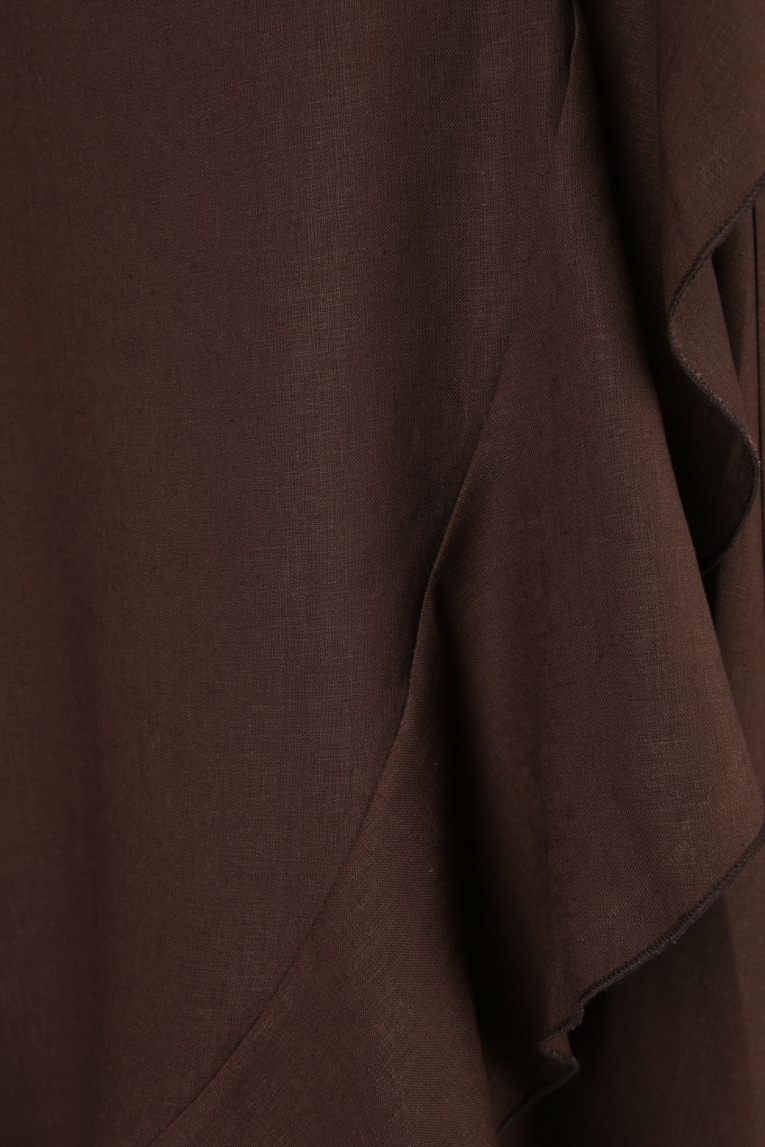 Angela Davis - Wickelkleid aus Leinen-Mix