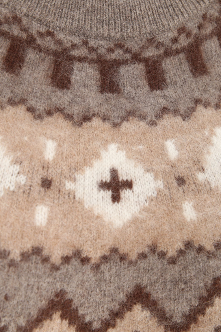 Princess - Pullover mit Norweger-Muster
