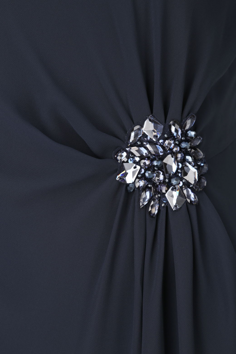 S.Milton - Cocktailkleid mit Strassapplikation