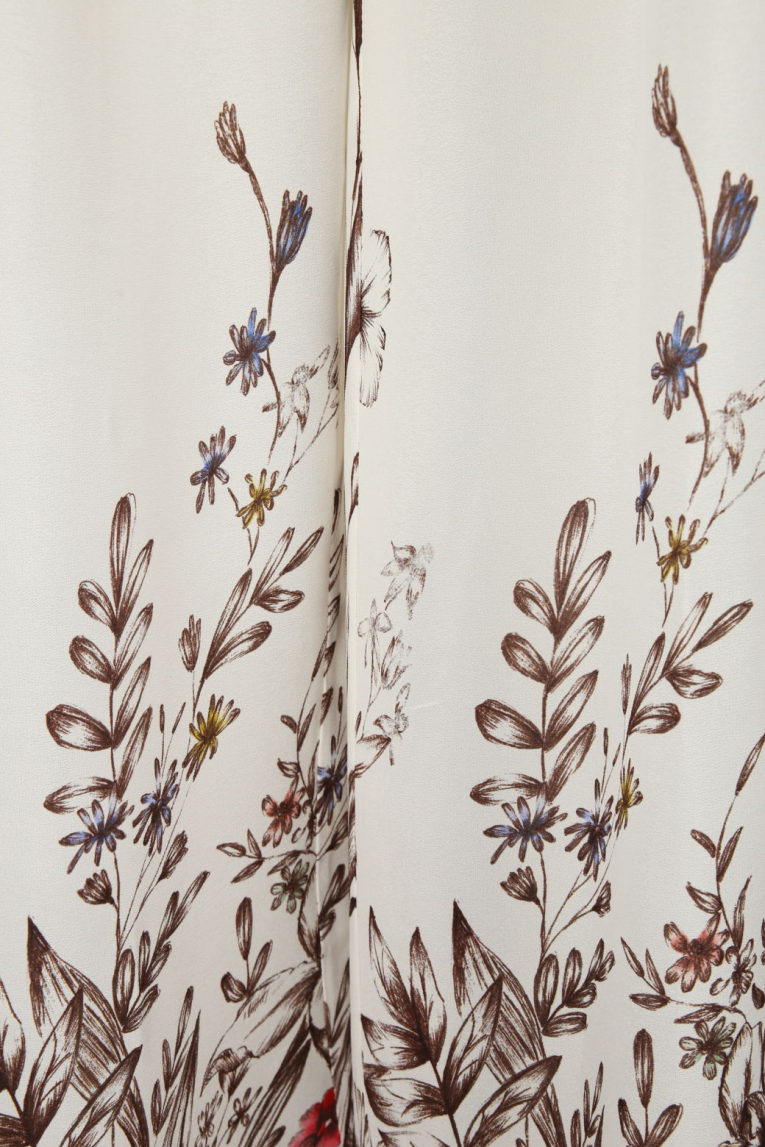 Semicouture - Wide Leg Hose mit Blumendruck