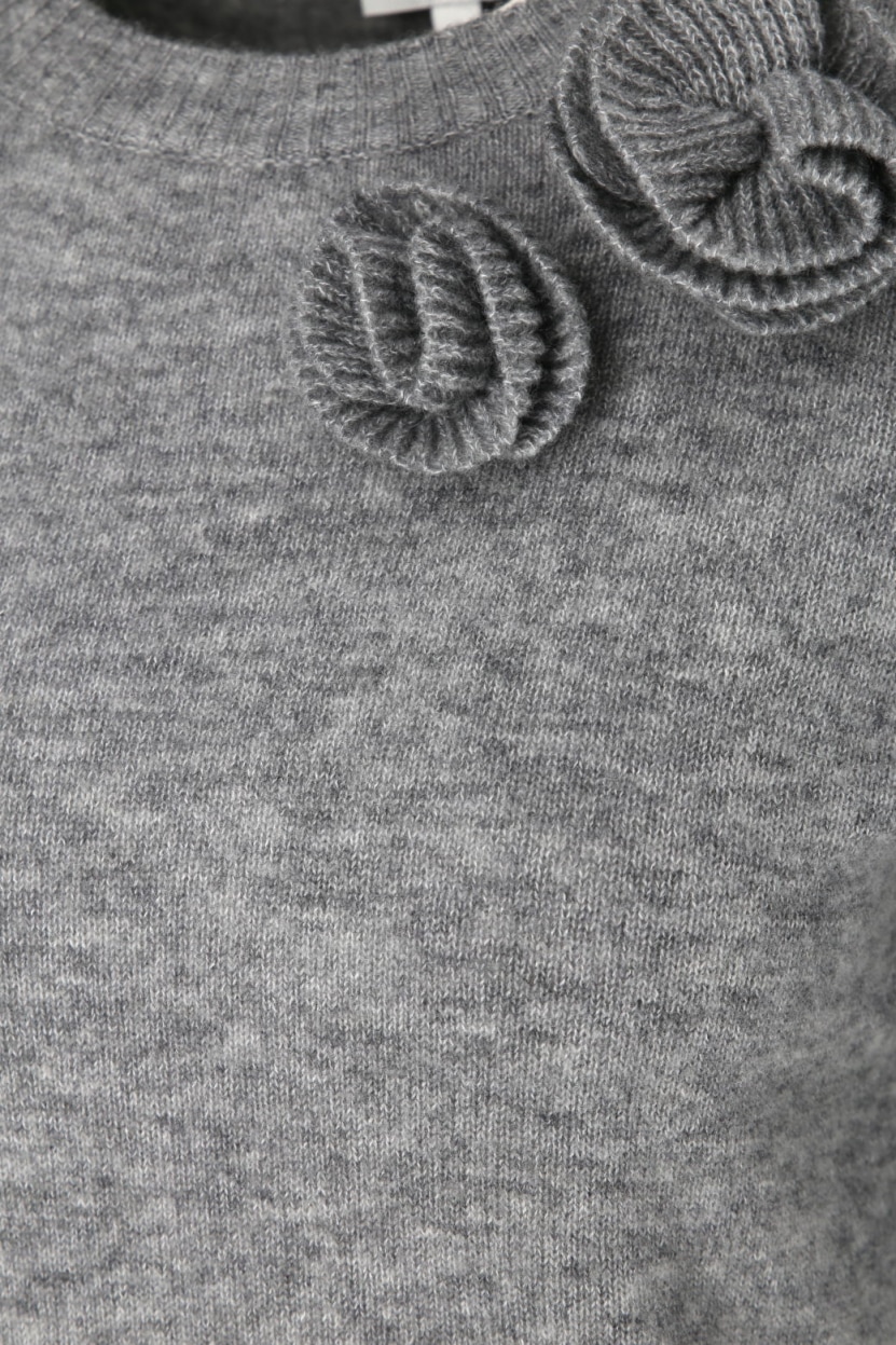 Rena Marx - Pullover mit Blumenapplikation